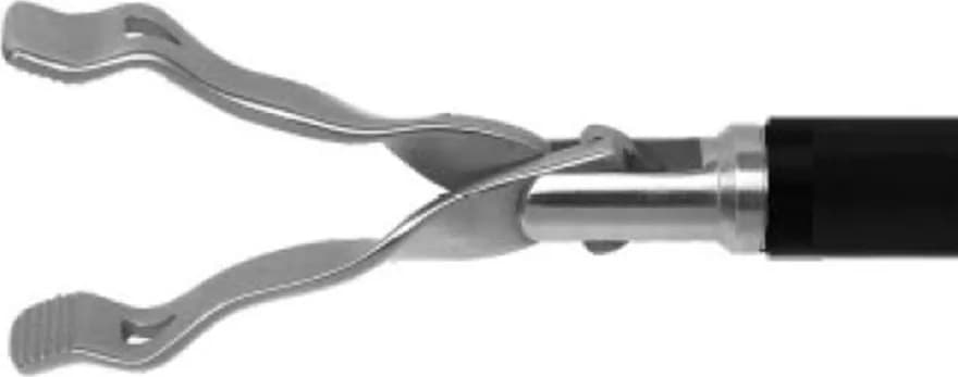 L1339 Gram Clamp Plate Ø10 mm × 330 mm for Laparoscopic Surgery
