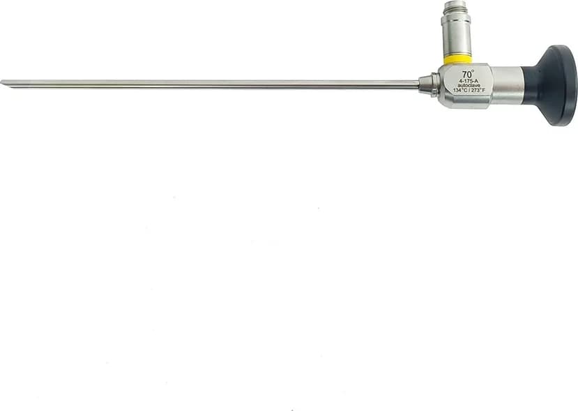 4175.70 arthroscope telescope 4 mm × 175 mm, 70° view, yellow colour ring