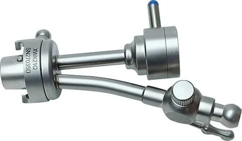 B4361 cystoscope bridge, single 3.5 mm channel on a curved tube